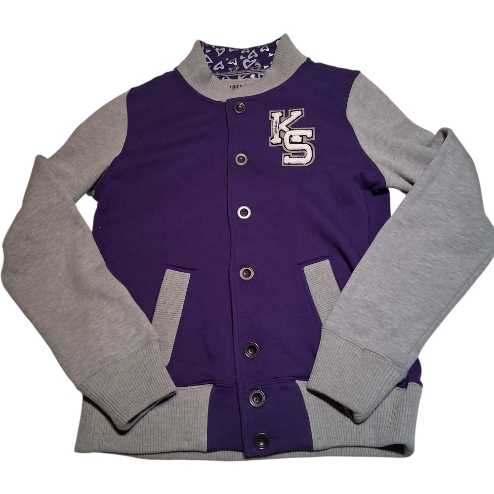 RARE K-State Kansas State Varsity Jacket Smartthreads 1=1 Purple Bomber (Medium)